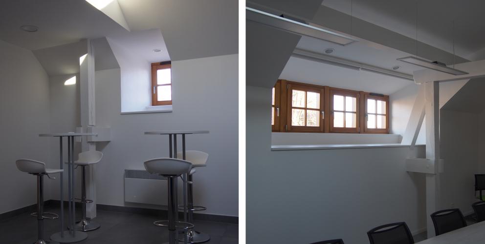 CCM Baldenheim - Rénovation de l'agence bancaire, transformation des combles en salle de réunion
