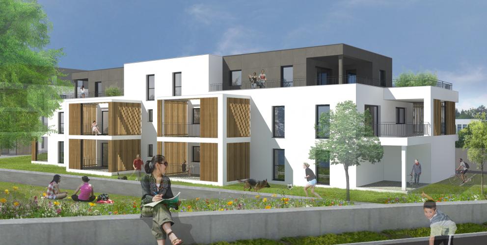 Collectif JW - Vue sur le bâtiment B