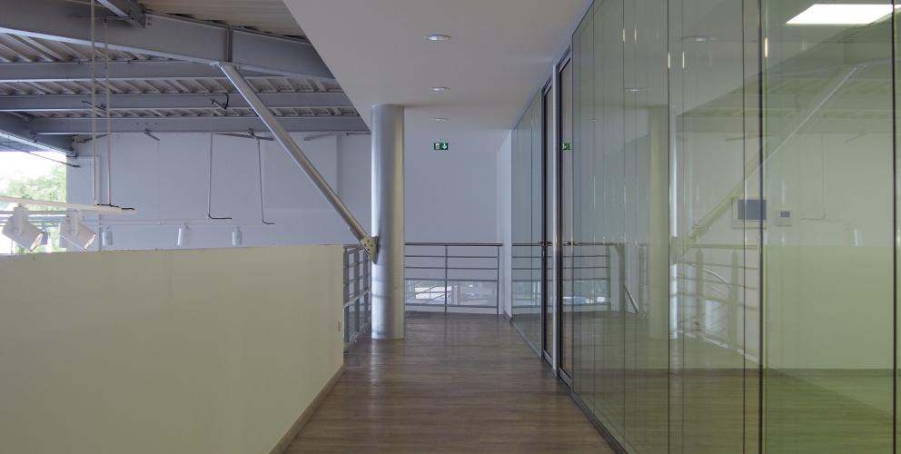 Projet DVWC - Vue depuis la mezzanine, jeux de transparence