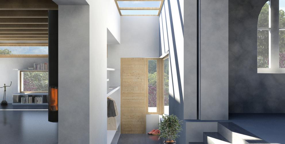 Projet AL - Vue sur l'entrée de l'extension